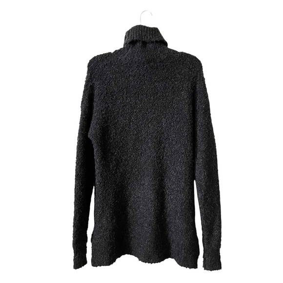 Sweaty Betty Pullover Sweater Women's Size S Black Boucle Turtle Neck Zippers - Picture 3 of 6